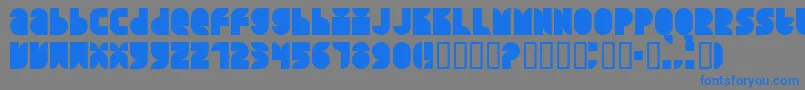 QUARS    Font – Blue Fonts on Gray Background