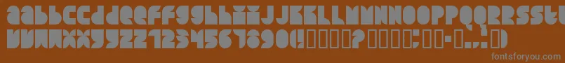 Шрифт QUARS    – серые шрифты на коричневом фоне