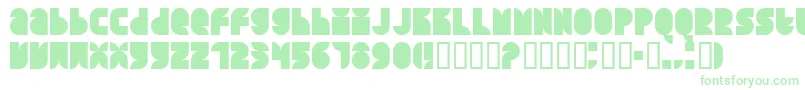 Czcionka QUARS    – zielone czcionki