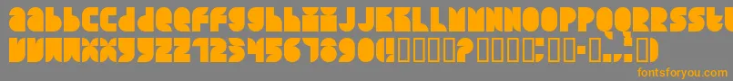 QUARS    Font – Orange Fonts on Gray Background