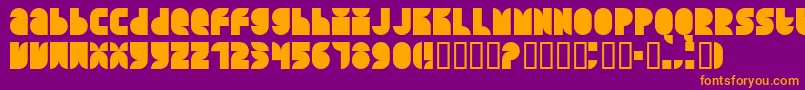 QUARS    Font – Orange Fonts on Purple Background