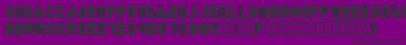 QUART   -Schriftart – Schwarze Schriften auf violettem Hintergrund