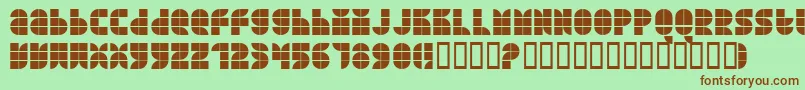 QUART    Font – Brown Fonts on Green Background