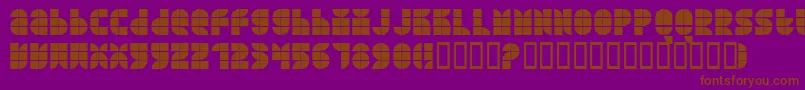 QUART    Font – Brown Fonts on Purple Background