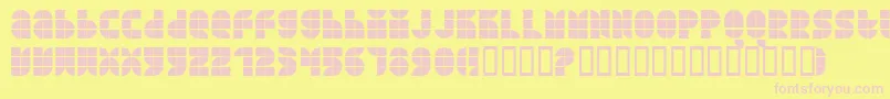 QUART    Font – Pink Fonts on Yellow Background