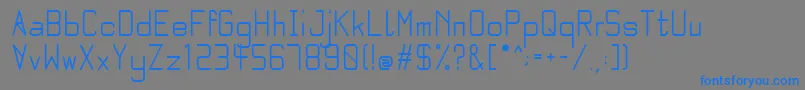 Quarter bold Font – Blue Fonts on Gray Background