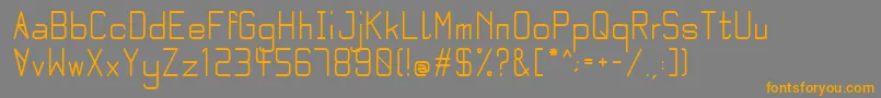 Quarter bold Font – Orange Fonts on Gray Background