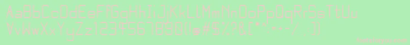 Quarter bold Font – Pink Fonts on Green Background