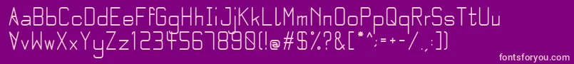Quarter bold Font – Pink Fonts on Purple Background