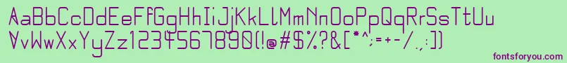 Police Quarter bold – polices violettes sur fond vert