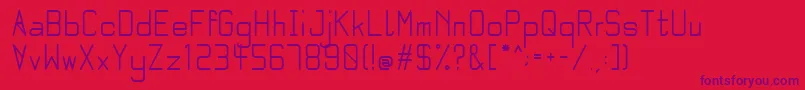 Quarter bold Font – Purple Fonts on Red Background
