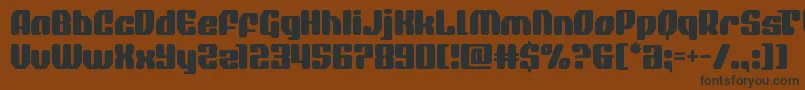 quasarpacer Font – Black Fonts on Brown Background