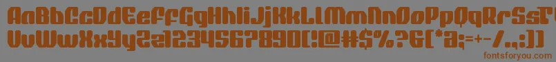 quasarpacer Font – Brown Fonts on Gray Background