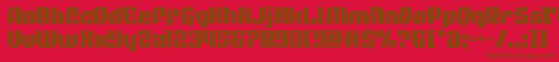 quasarpacer Font – Brown Fonts on Red Background