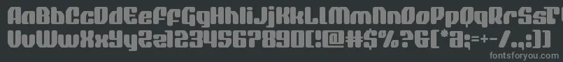 quasarpacer Font – Gray Fonts on Black Background