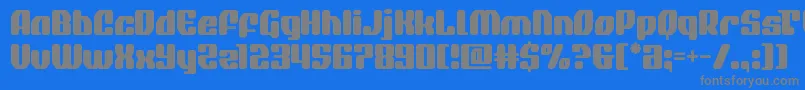 quasarpacer Font – Gray Fonts on Blue Background
