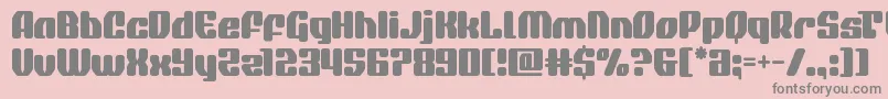 quasarpacer Font – Gray Fonts on Pink Background