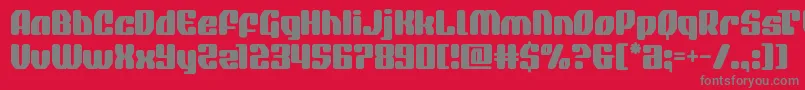 quasarpacer Font – Gray Fonts on Red Background