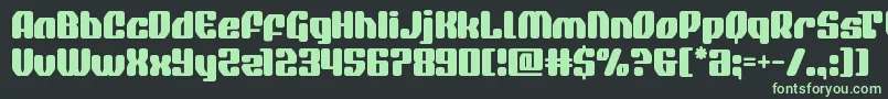 quasarpacer Font – Green Fonts on Black Background