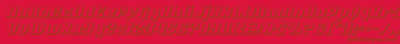 quasarpacer3dital Font – Brown Fonts on Red Background