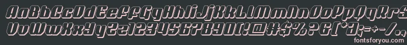 quasarpacer3dital Font – Pink Fonts on Black Background