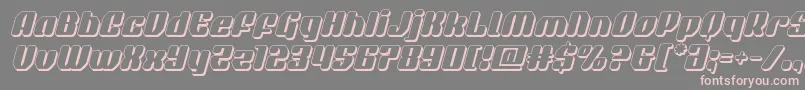 quasarpacer3dital Font – Pink Fonts on Gray Background