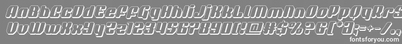 quasarpacer3dital Font – White Fonts on Gray Background