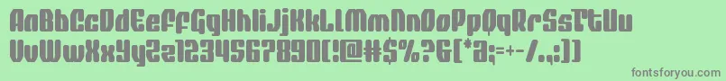 quasarpacercond Font – Gray Fonts on Green Background