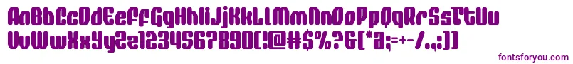 quasarpacercond Font – Purple Fonts on White Background