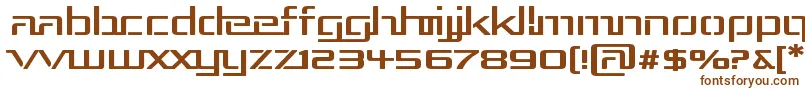 Шрифт Rep3exp – коричневые шрифты на белом фоне