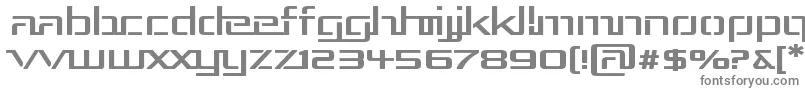 フォントRep3exp – 白い背景に灰色の文字