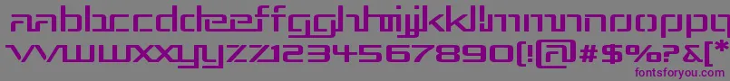 フォントRep3exp – 紫色のフォント、灰色の背景
