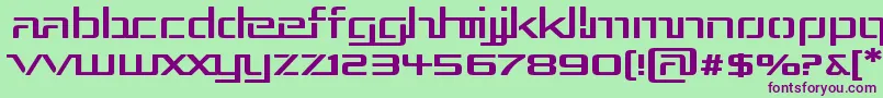 Rep3exp Font – Purple Fonts on Green Background