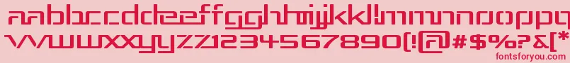 Rep3exp Font – Red Fonts on Pink Background