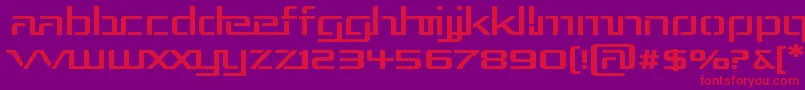 Rep3exp Font – Red Fonts on Purple Background