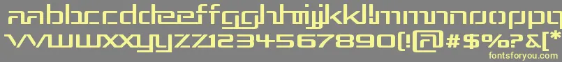 Rep3exp Font – Yellow Fonts on Gray Background