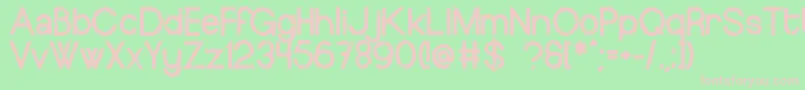 EuropeundergroundWorn Font – Pink Fonts on Green Background