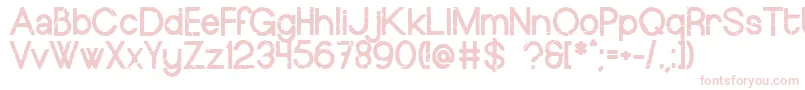 EuropeundergroundWorn Font – Pink Fonts on White Background