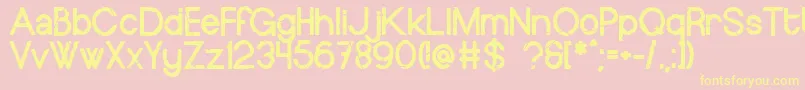 fuente EuropeundergroundWorn – Fuentes Amarillas Sobre Fondo Rosa