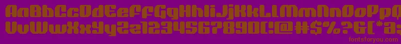 quasarpacerexpand Font – Brown Fonts on Purple Background