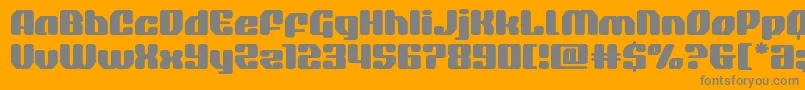 quasarpacerexpand Font – Gray Fonts on Orange Background