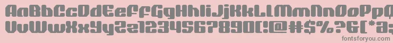 quasarpacerexpand Font – Gray Fonts on Pink Background