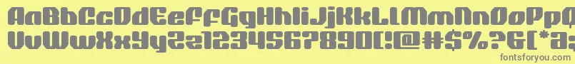 quasarpacerexpand Font – Gray Fonts on Yellow Background