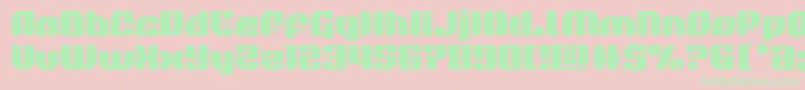 quasarpacerexpand Font – Green Fonts on Pink Background