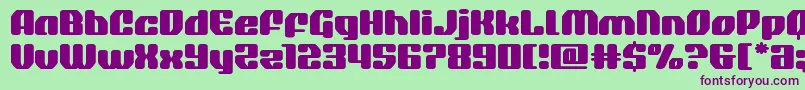 quasarpacerexpand Font – Purple Fonts on Green Background