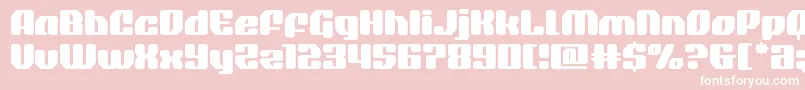 quasarpacerexpand Font – White Fonts on Pink Background