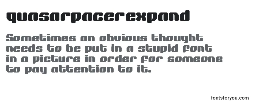 Шрифт Quasarpacerexpand