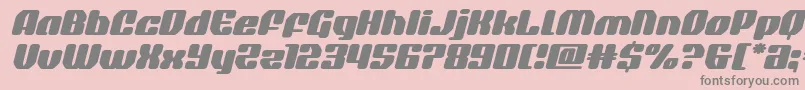 quasarpacerexpandital Font – Gray Fonts on Pink Background