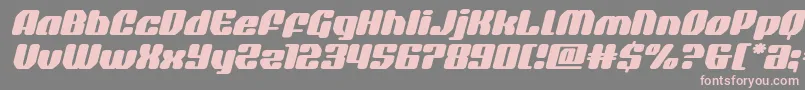 quasarpacerexpandital Font – Pink Fonts on Gray Background
