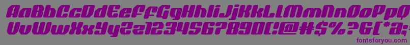 quasarpacerexpandital Font – Purple Fonts on Gray Background